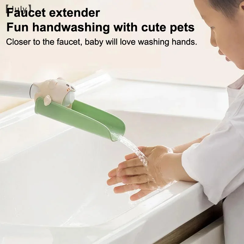 2 pezzi prolunga per rubinetto in silicone a forma di animale rubinetto per assistente acqua per lavaggio a mano per bambini esteso per cucina bagno asilo