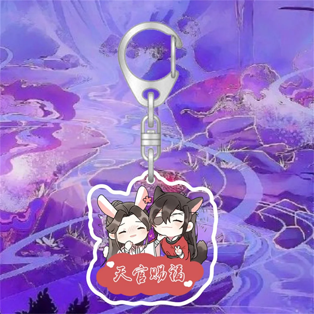 Newest Tian Guan Ci Fu Earring Heaven Official’s Blessing Hua Cheng Xie Lian Cosplay Women Ear Clip Studs Pendant Jewelry Gifts