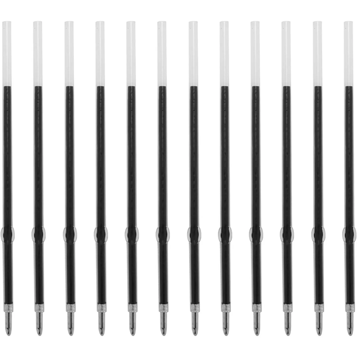 

Сменные чернильные стержни для ручек с наконечниками-стилусами, 3,86 дюйма, черные чернила, средняя толщина письма 1 мм, 12 штук в упаковке.