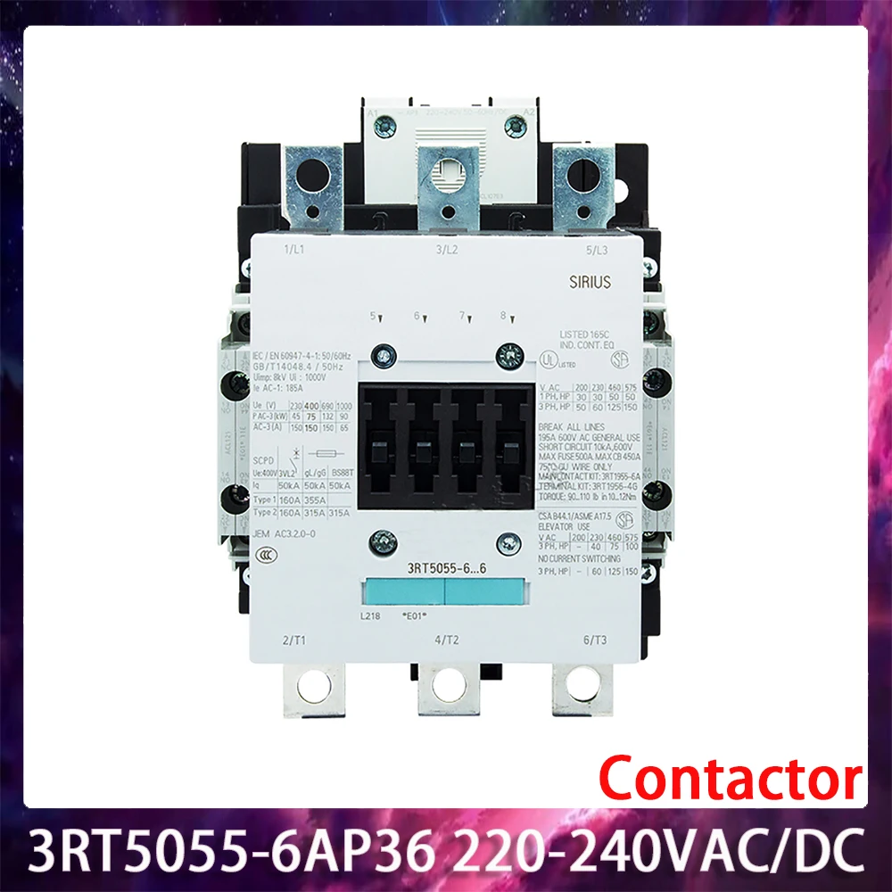 

For SIEMENS 3RT5055-6AP36 220-240VAC/DC Contactor