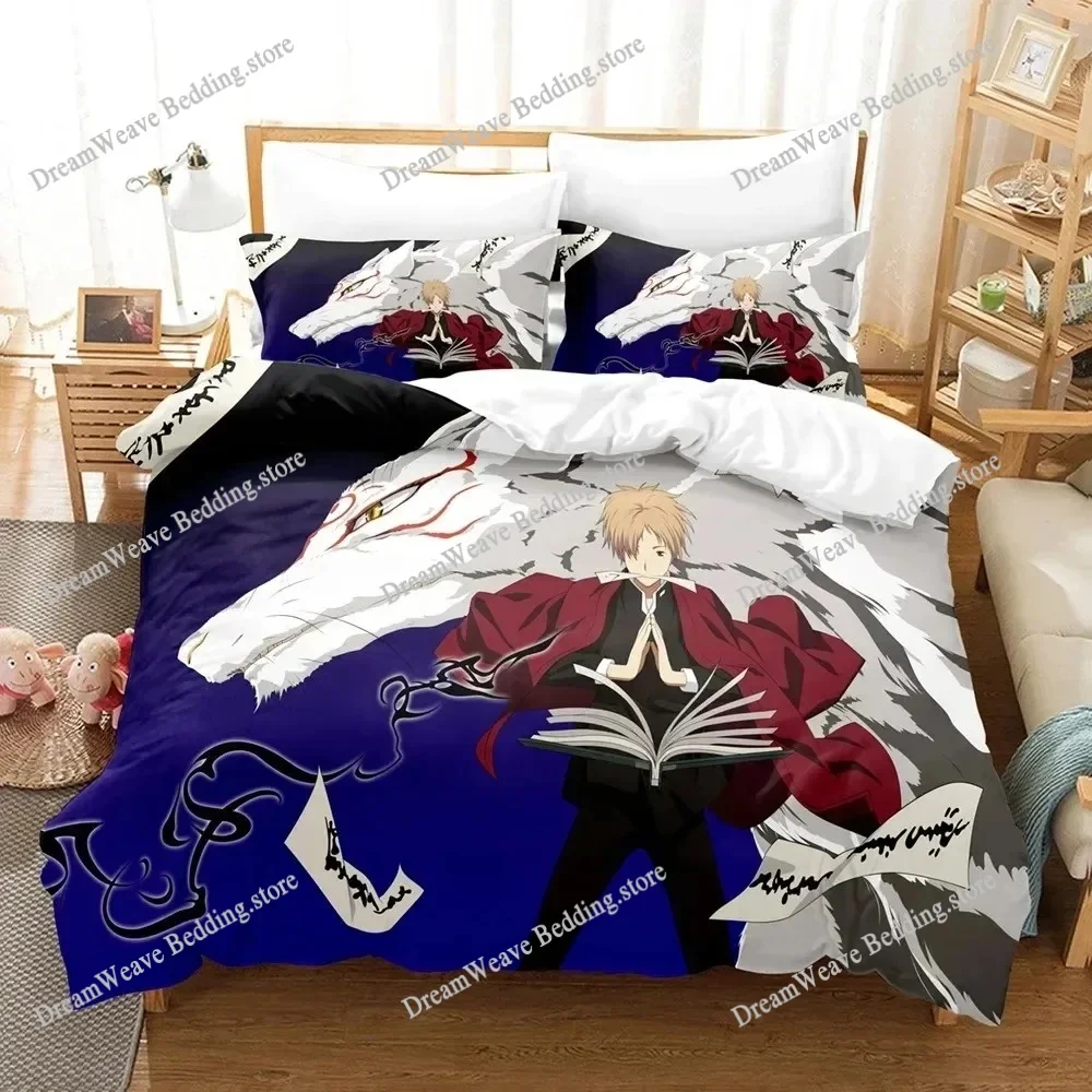 

Natsume's Book of Friends Anime 3D Duvet Cover Bedding Set Polyester Pillowcases Quilt Cover Home Decor Gift Twin King Queen
