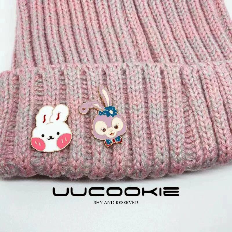 Disney anime Mickey Minnie Star Delu scarf coat brooch Lingnabelle cute Japanese cartoon children's accessories