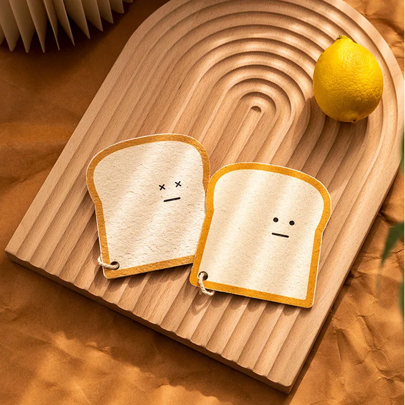 2pcs  Cute Toast Bread Shape Wood Pulp Cotton Rag Kitchen Dishwashing Dish Towel Wipe Scouring Pad Magic Eraser Sponge Wipe Dry