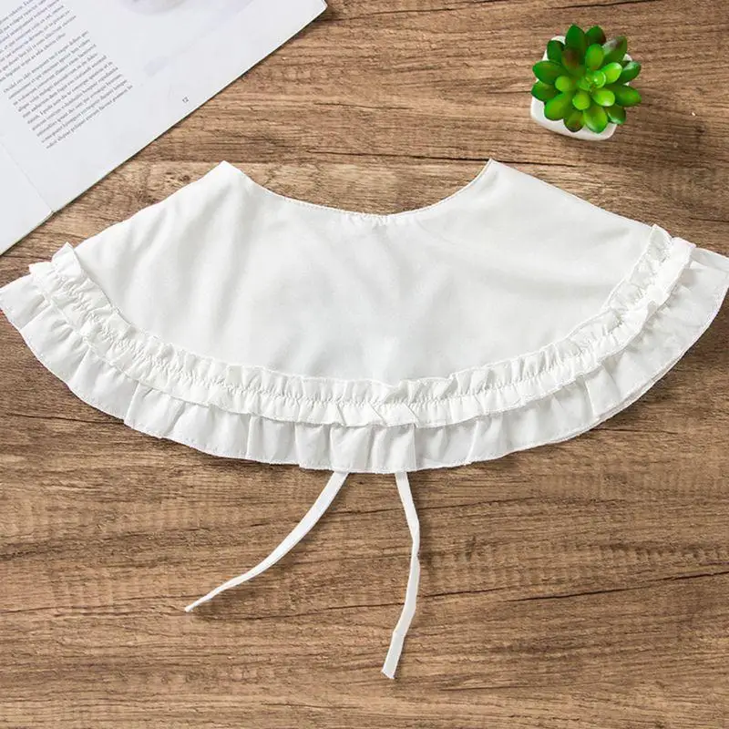 

F92d Японская женская лолита для кукол двойной слой оборки фальшивый воротниц