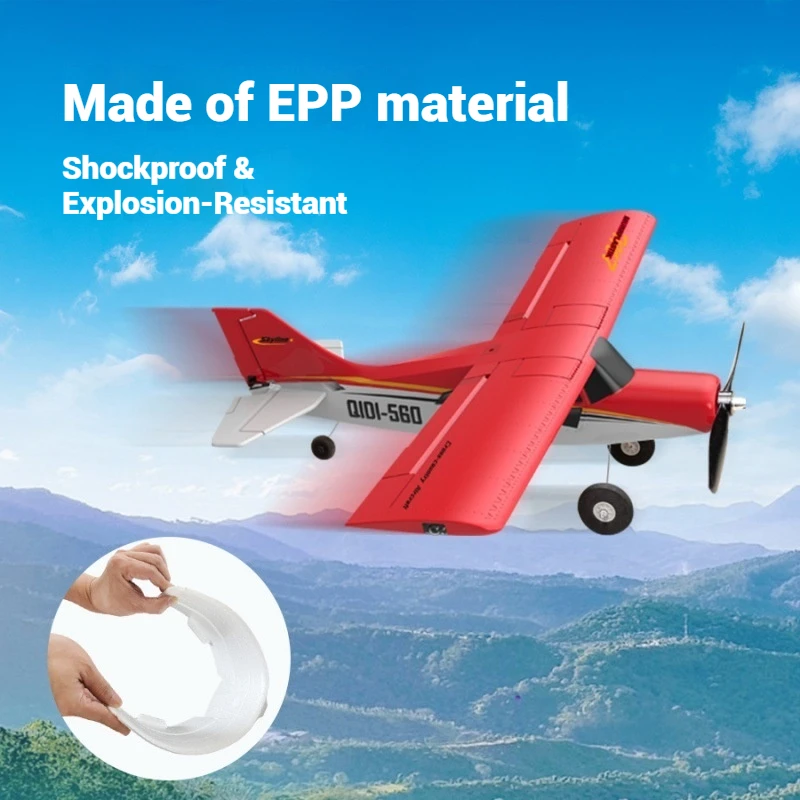 Avión RC, Motor sin escobillas, versión ligera, equilibrio automático, planeador de 4 canales, entrenador de Control remoto, avión de juguete para principiantes al aire libre