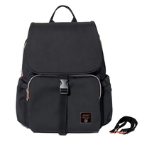 Original LEQUEEN Baby Diaper Bag Waterproof Backpack Mummy Maternity Backpack Black Nappy Changing Baby Nursing Bags for Mom