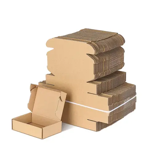 Bilashmart 10 pcs brown multi-size brown carton packaging wedding party gift chocolate candy event gift box