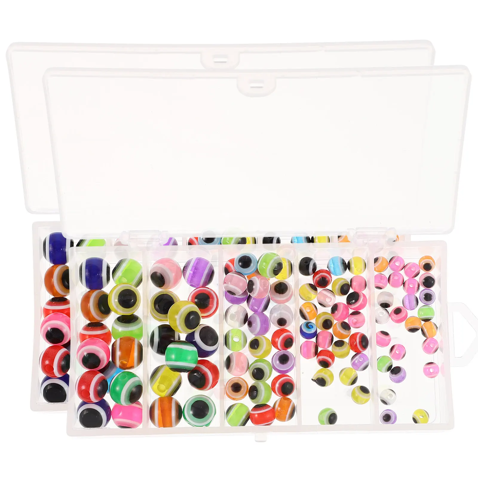 

100 шт. бусин в форме глаза-оберега из смолы для изготовления украшений, рукоделия, браслетов, ожерелий, серег, браслетов на ногу, брелоков, декора. Изысканные и нежные.