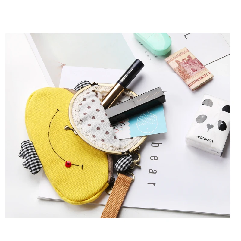 Women Mini Wallets Cartoon Potato Metal Coin Purses Kids Clutch Money Bags Female Pouch Hasp Change Purse Cute Girls Coin Wallet