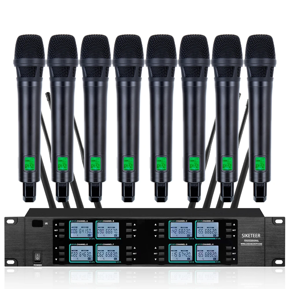 Professional 8-channel gooseneck handheld microphone computer conference recording host game USB external wireless device MIC