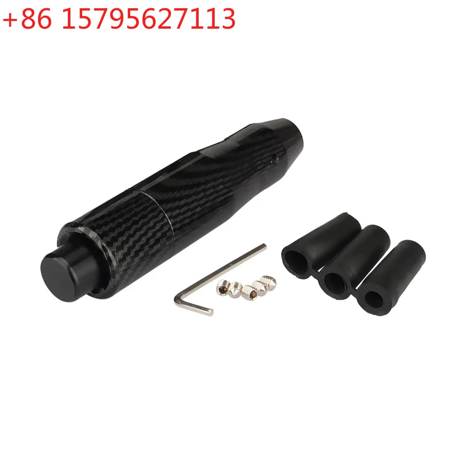 Modified carbon pattern appearance gearbox 145MM aluminum shift lever shift knob auto parts factory supply