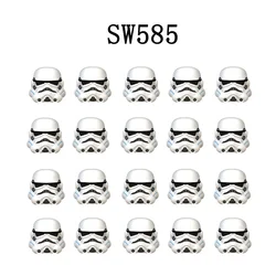 Conjunto de blocos de construção tempestade soldado, mini brinquedo de montagem, figura soldado, império branco stormtroopers, modelo sw585 sw166 sw691brick, 20 pcs/set