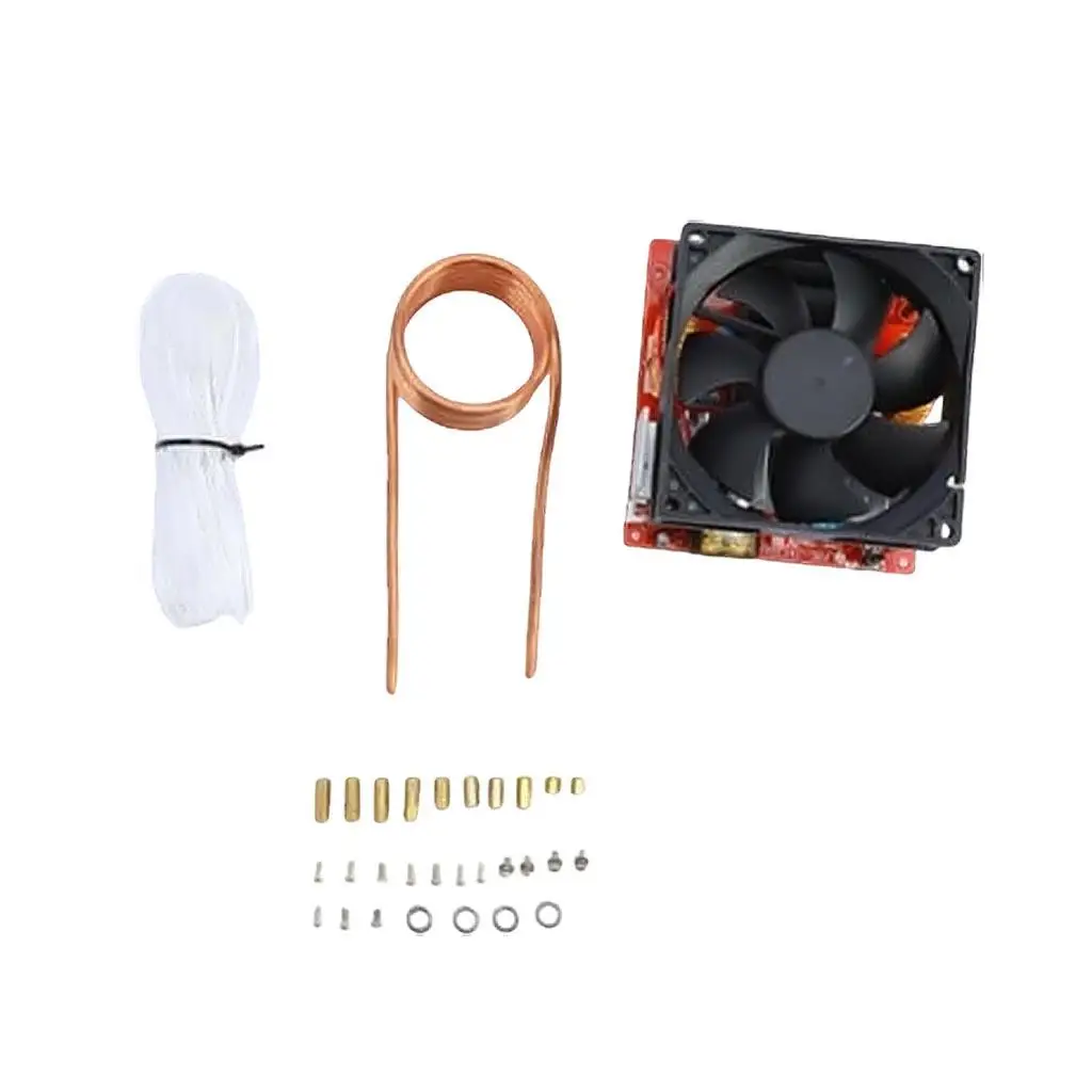 Induction Heater Board 100x100x85mm Microwave Oven Accessories DIY Metal Melting Coil for 24V to 36V Systems