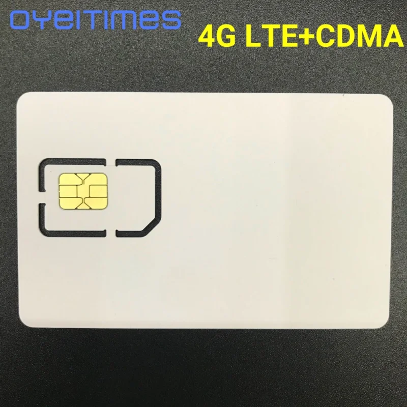 OYEITIMES 4G LTE + CDMA SIM 카드, 4G FDD LTE + CDMA SIM 카드, 프로그래밍 가능 LTE + CDMA SIM 카드, 미니, 마이크로 및 나노 블랭크 SIM 카드