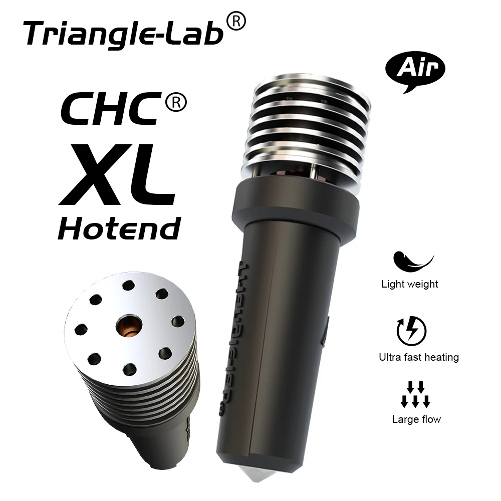 

Trianglelab CHC XL HOTEND Высокая производительность с высокой пропускной способностью, высокоскоростной, износостойкий, FDM hotend, совместимое углеродное волокно VORON 3D