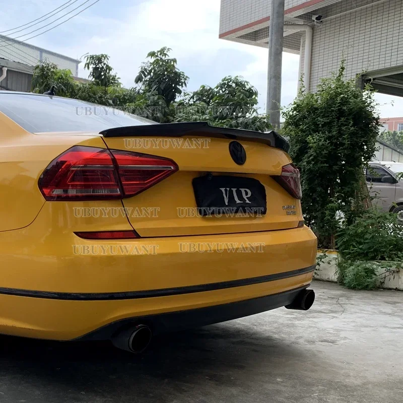 For Volkswagen Passat B7 USA 2011-2017 Passat NMS M4 style Carbon Fiber Car Rear Roof Spoiler view 6