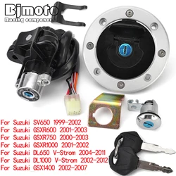 GSX 1400 Fuel Gas Cap Ignition Switch Seat Lock with Key Kit For Suzuki SV-650 GSXR 600 700 GSXR 750 1000 DL 650 1000 V-Strom