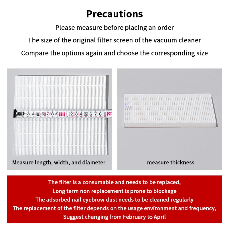 Replacement Filter Nail Dust Collector Nail Vacuum Cleaner Filter Manicure Screen Plate Brushless Nail Dust Extractor Filter