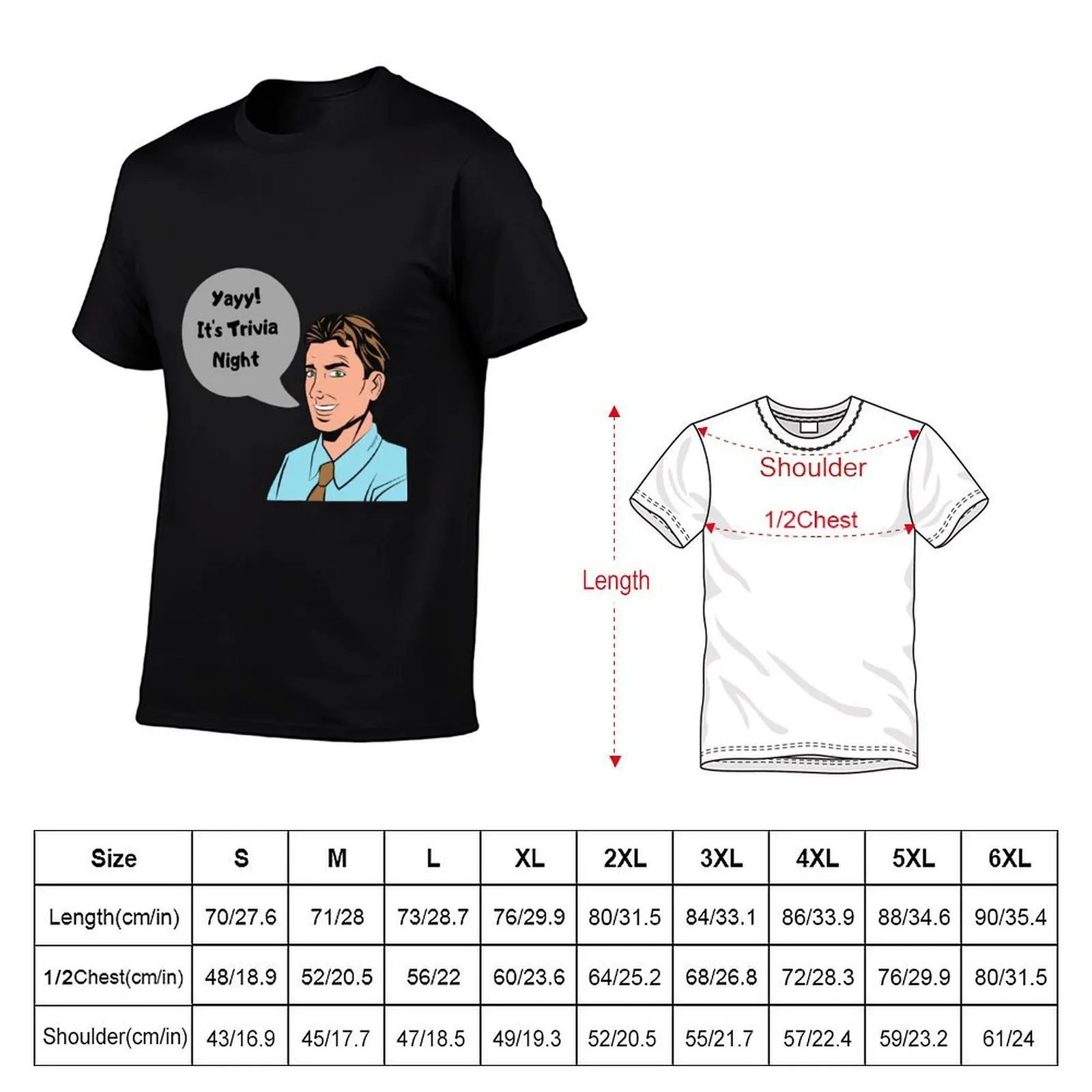 Yayy It's Trivia Night T-Shirt blue lock oversized t shirt men clothings