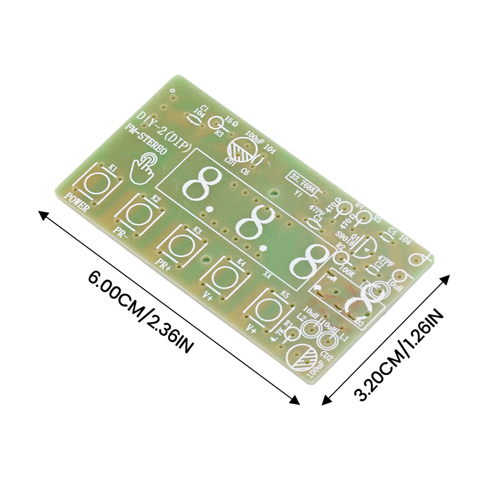 87-108MHz AM/FM Medium Wave FM Two Band Stereo Digital Tuning Machine Production Teaching Product Headphone Radio Module DIY Kit