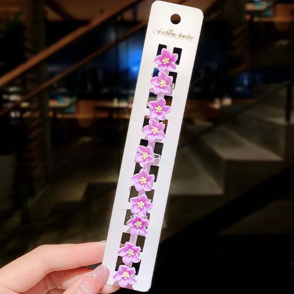 

Cute Sweet Girl Hair Accessories Korean style Flower Hair Clips Hair Claws Small Hairpins Soft Ceramics