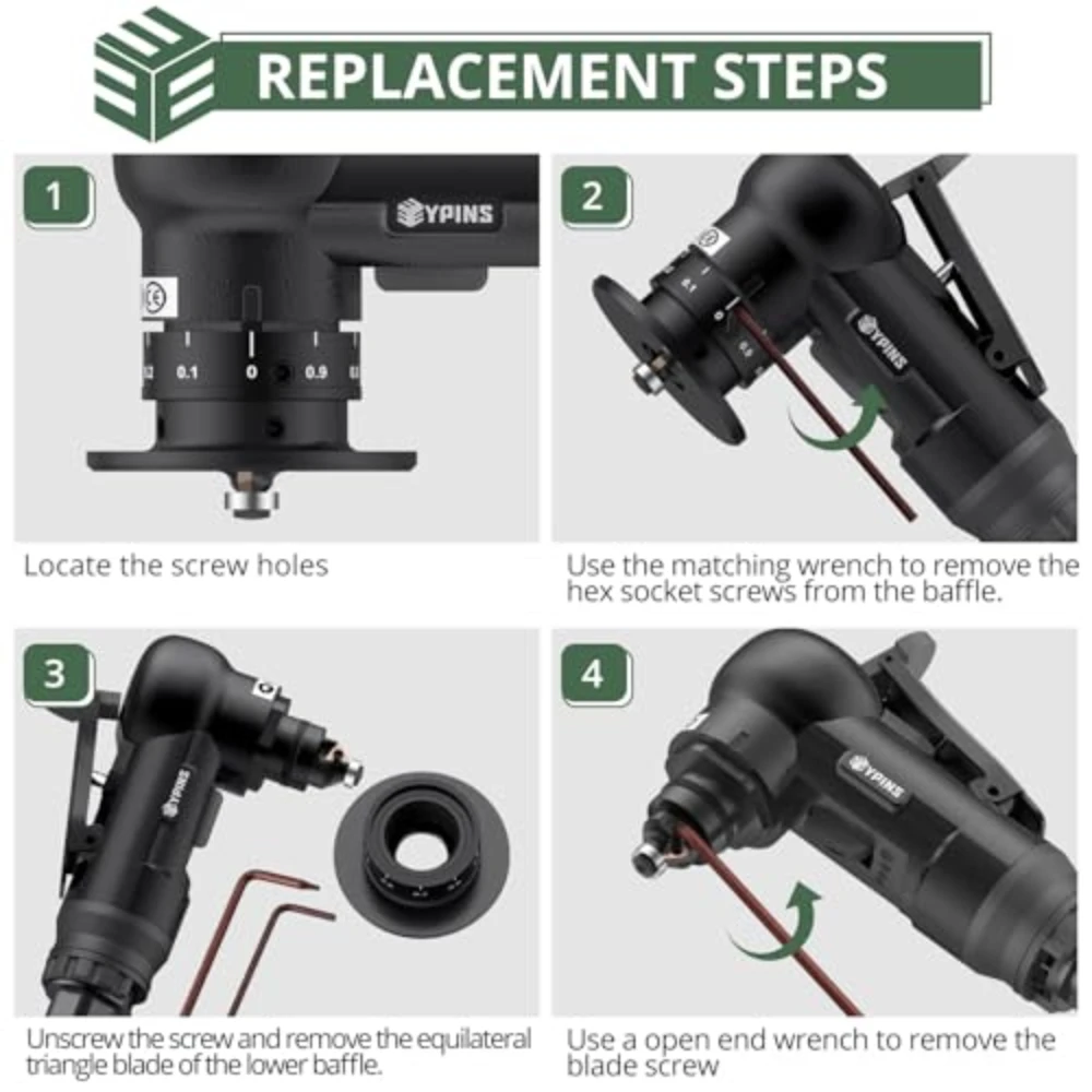 EYPINS Air Chamfer Tool, Mini Pneumatic Chamfering Machine for Metal Wood Steel Brass Acrylic, 45 Degree Arc, 30000 RPM 1/4"