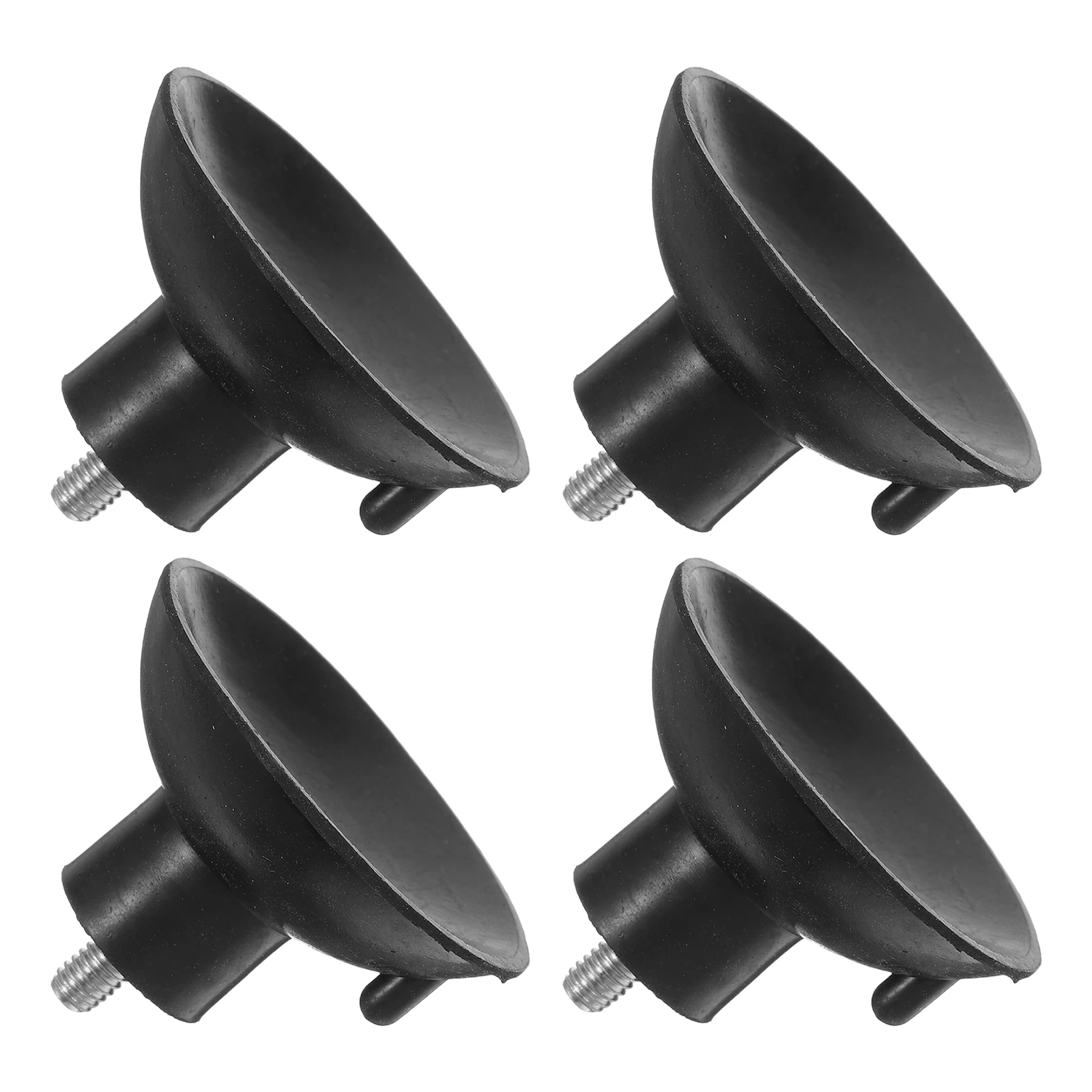 

4Pcs Black Rubber Screw-on Feet Anti Slip Leveling Pads Heavy Duty Machine Foot Pads Furniture Appliance Levelling Feet