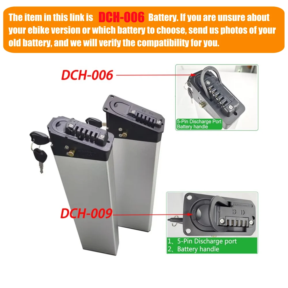 ENGWE EP-2 Pro / MOTOR Pro Bateria de lítio embutida 48V 14Ah 12,8Ah adequada para LAFLY X3 X5 JINGHMA R7 R5, bateria de bicicleta DCH-006