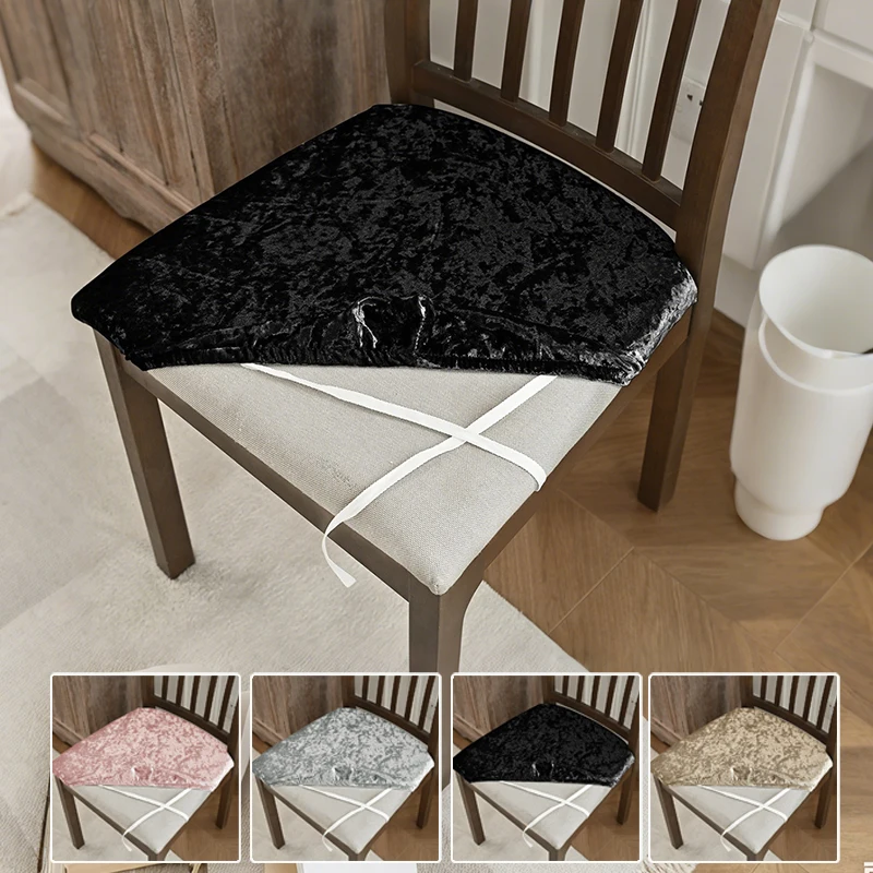 

1pc Solidcolor Four Seasons Elastic Golden Diamond Velvet Rope Chair Cover Dustproof Protective Cover,forRestaurant,Hotel,Office