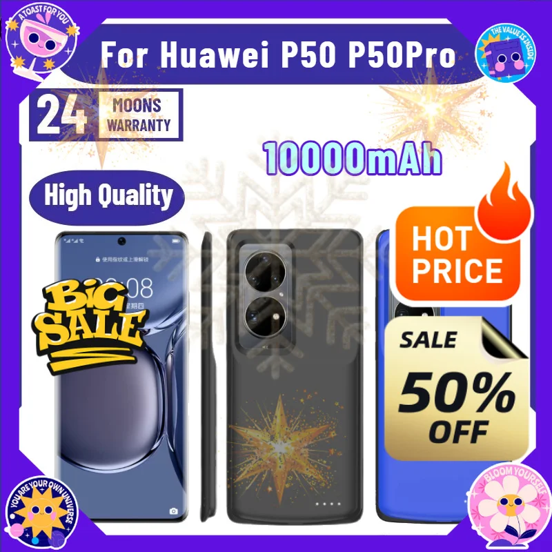 SWZY SWZY 10000mAh Power Case for Huawei P50 Pro Battery Charger Cases Shockproof  Power Bank Large Capacity Portable Battery - Aliexpress Deal