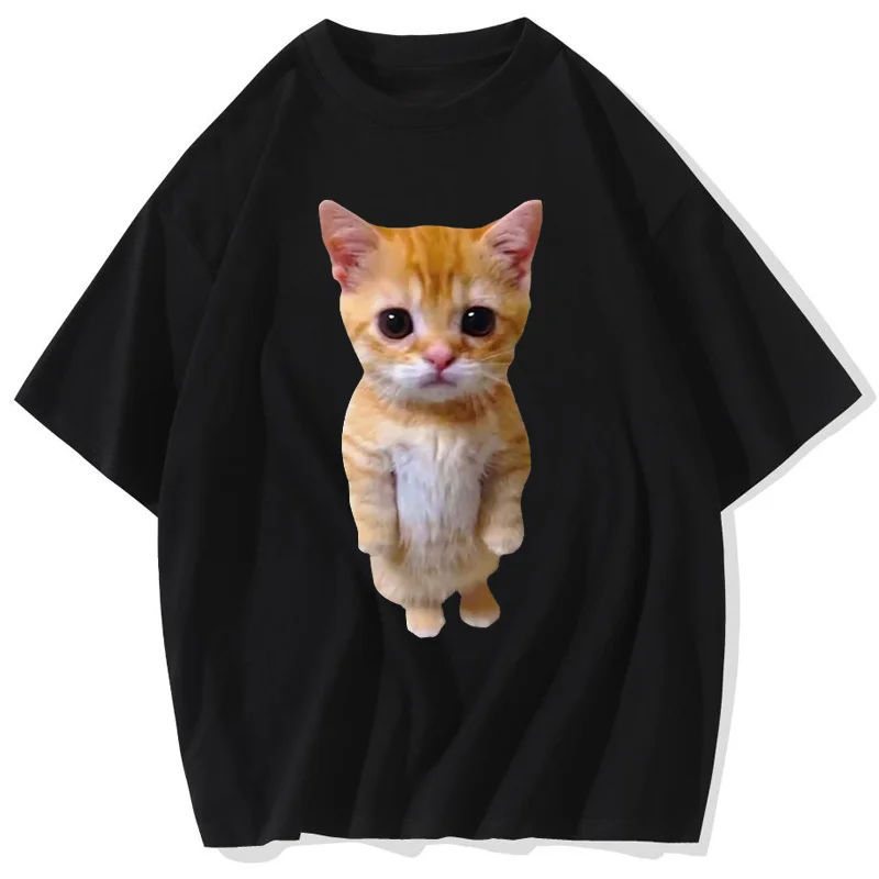 Summer Funny Cat 3D Print Women Casual T-Shirt Women Men Harajuku T Shirts Girl Boy Casual Fashion Clothes Tee