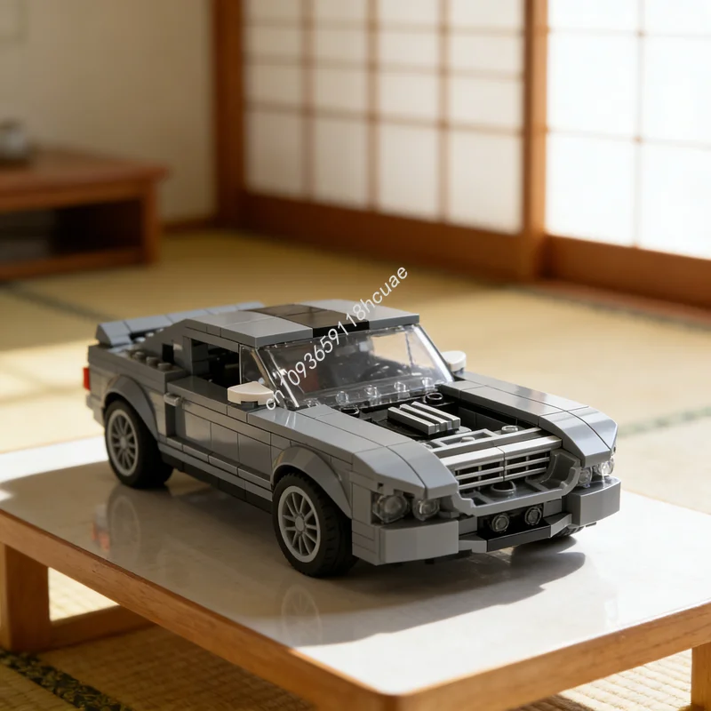 

377 деталей MOC Конструктор «Городские чемпионы» (Модель Shelby Mustang), развивающая игрушка для сборки, подарок на Рождество