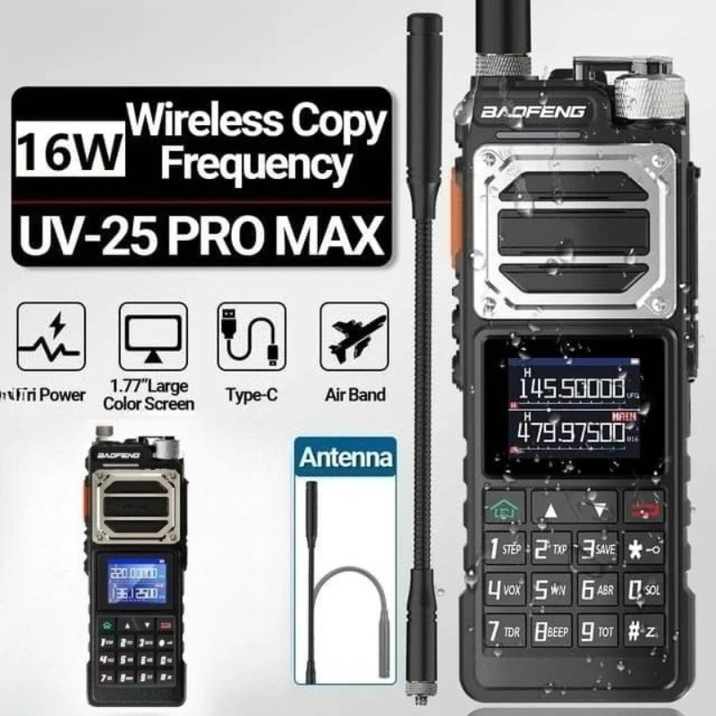 For Baofeng UV-25M Walkie Talkie One-Click Frequency Matching High Power Outdoor Car Travel Communication Radio Walkie Talkie
