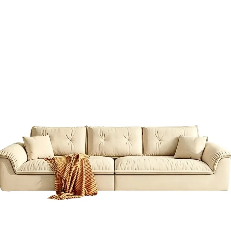 Lifestyle Home Furniture Durable High Elastic Ergonomic Cushion Straight Sofa with Removable Cover