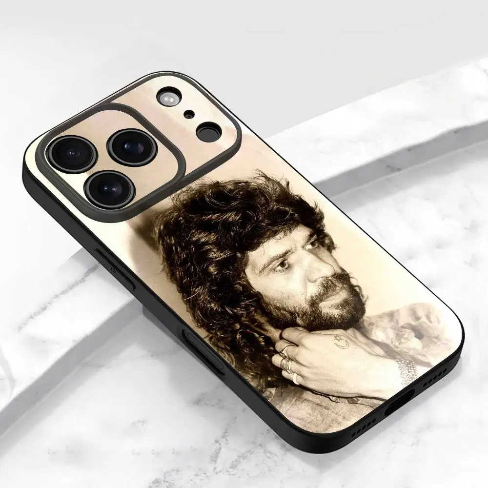 حافظة هاتف C-Camaron De La Isla لهاتف iPhone 17,16,15,14,13,12,11,Pro,Max,Plus,E,Air,Mini Soft Black Shell
