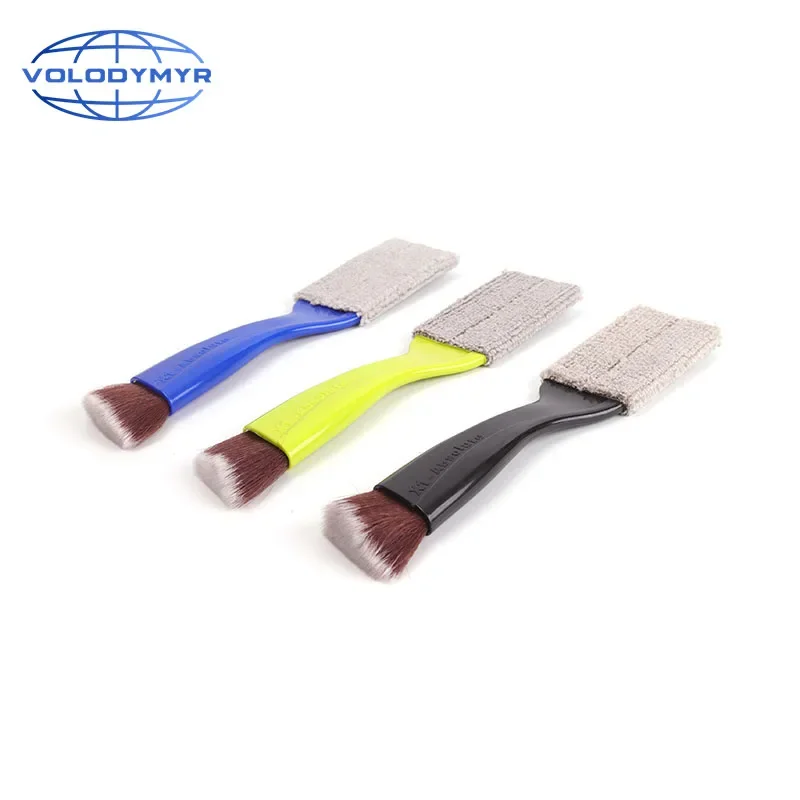 Volodymyr Car Detailing Brush 21cm Lengthen Double Head Brush for Auto Clean Detail Clean Interior Electrostatic Dust Remove