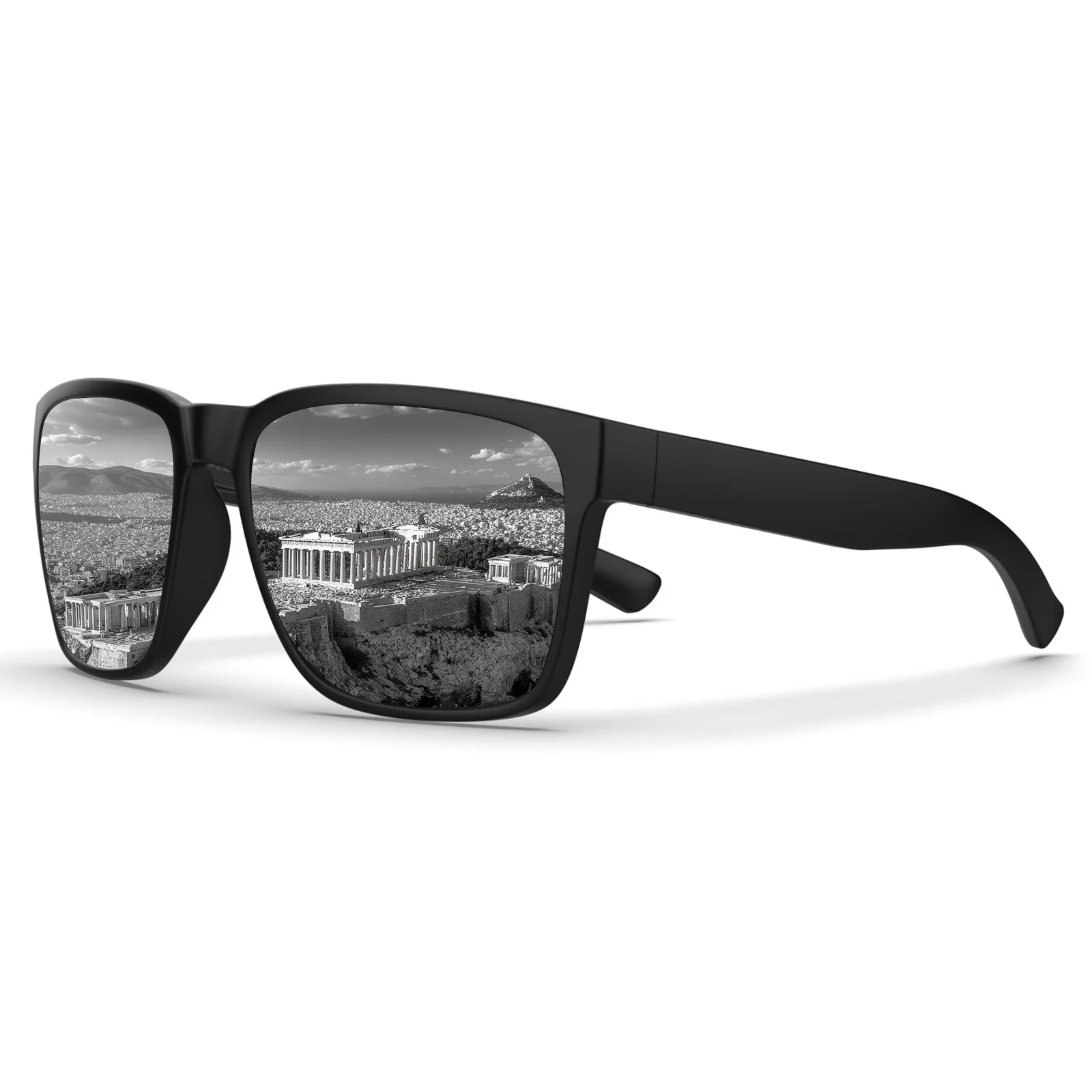 

XL Z87 Polarized Oversized Square Sunglasses Men Big Wide Head TR90 Ultralight UV400 Shades Driving Fishing Sports Glasses Z8244