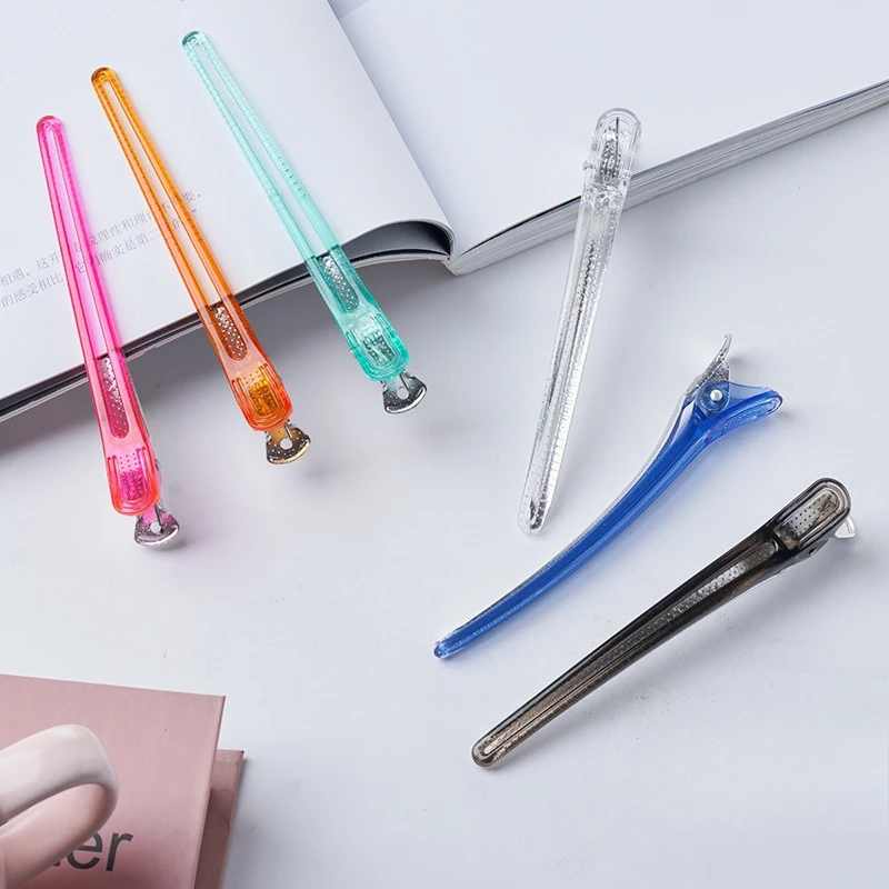 5pcs/bag Candy Color Hairdressing Hair Clips Professional Salon Seamless Clip Alligator Sectioning Barber Styling Accessories