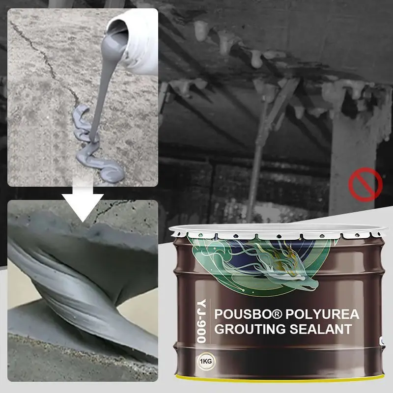 Polyurea Grouting Sealant Polymer Grouting Fluid Sealing of Wall Cracks Expansion Joints Leak Plugging Gum Waterproof Coating