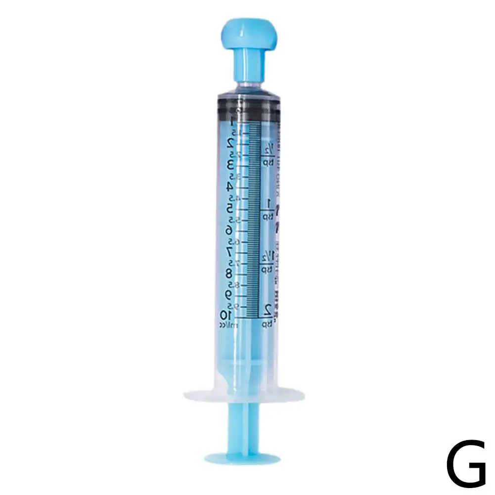 Alimentatore per ago per siringa in plastica da 10 ml per animali Alimentatore per siringa Colore usa e getta 10 ML di piccole dimensioni J8E5