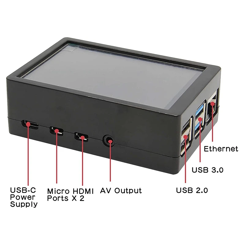 شاشة Tft LCD للاتصال لتوت العليق بي 4 B ، 320X480 القرار ، ABS ، Touchpen ، 3.5"