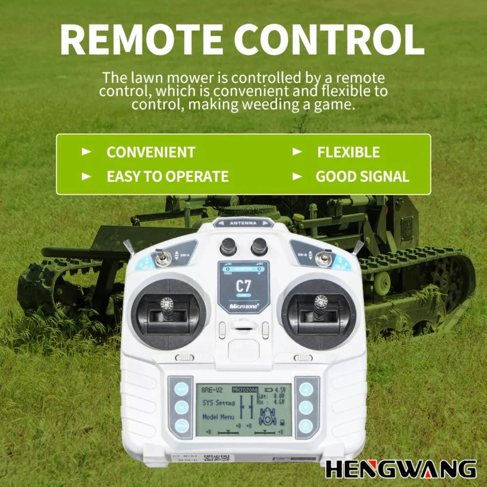 التحكم عن بعد الزاحف جزازة العشب CE EPA 900 مللي متر عرض القطع محرك بريجز وستراتون 810CC قوي لحديقة المزرعة #4