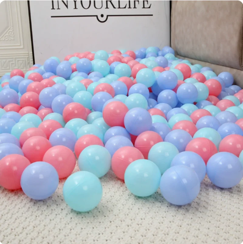 50/100Pcs 5.5cm 7cm Diameter Eco-Friendly Soft Plastic Ocean Ball Funny Baby Kid Water Pool Ocean Wave Ball Diameter