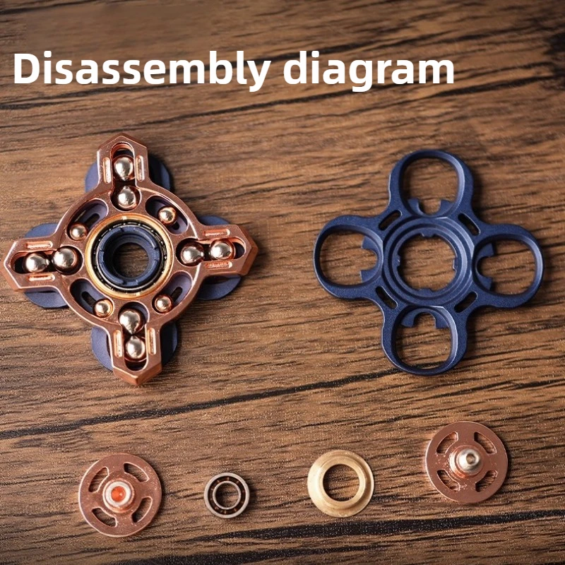 لعبة على شكل نجمة EDC معدنية مرتبطة بشوكة ضبط Dingding الميكانيكية Fidget Spinner لعبة سطح المكتب لتخفيف الضغط