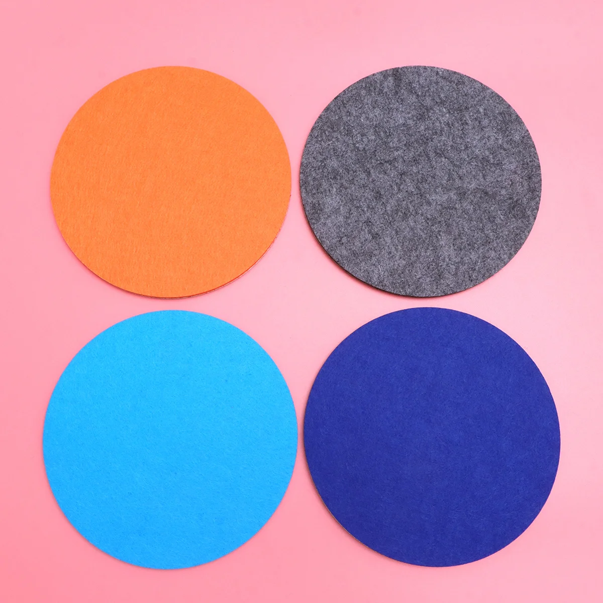

8pcs Round Eva Board Colorful Felt Wall Stickers Self-Adhesive Memo Board For Home Office Classroom Diy Decor Display Sticky
