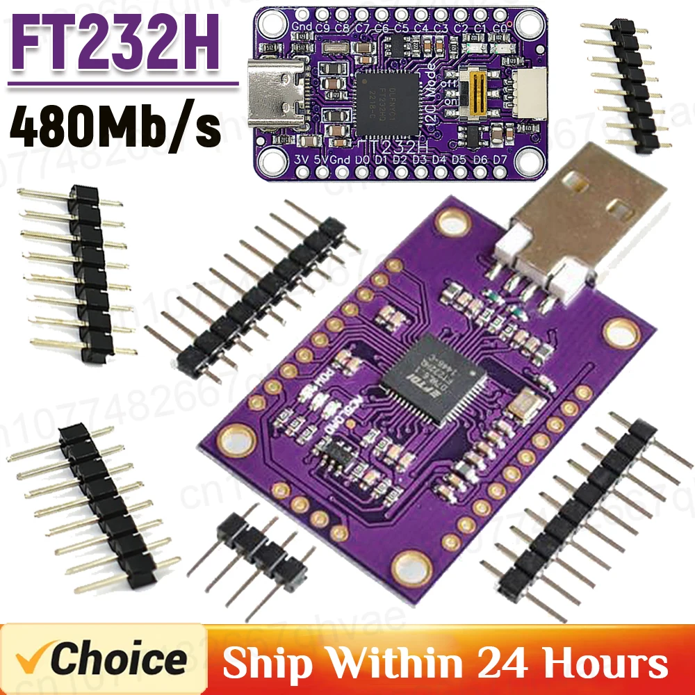 CJMCU FT232H USB To Serial Port Module High Speed Multifunction USB To JTAG UART FIFO SPI I2C Converter Module 480Mb/s