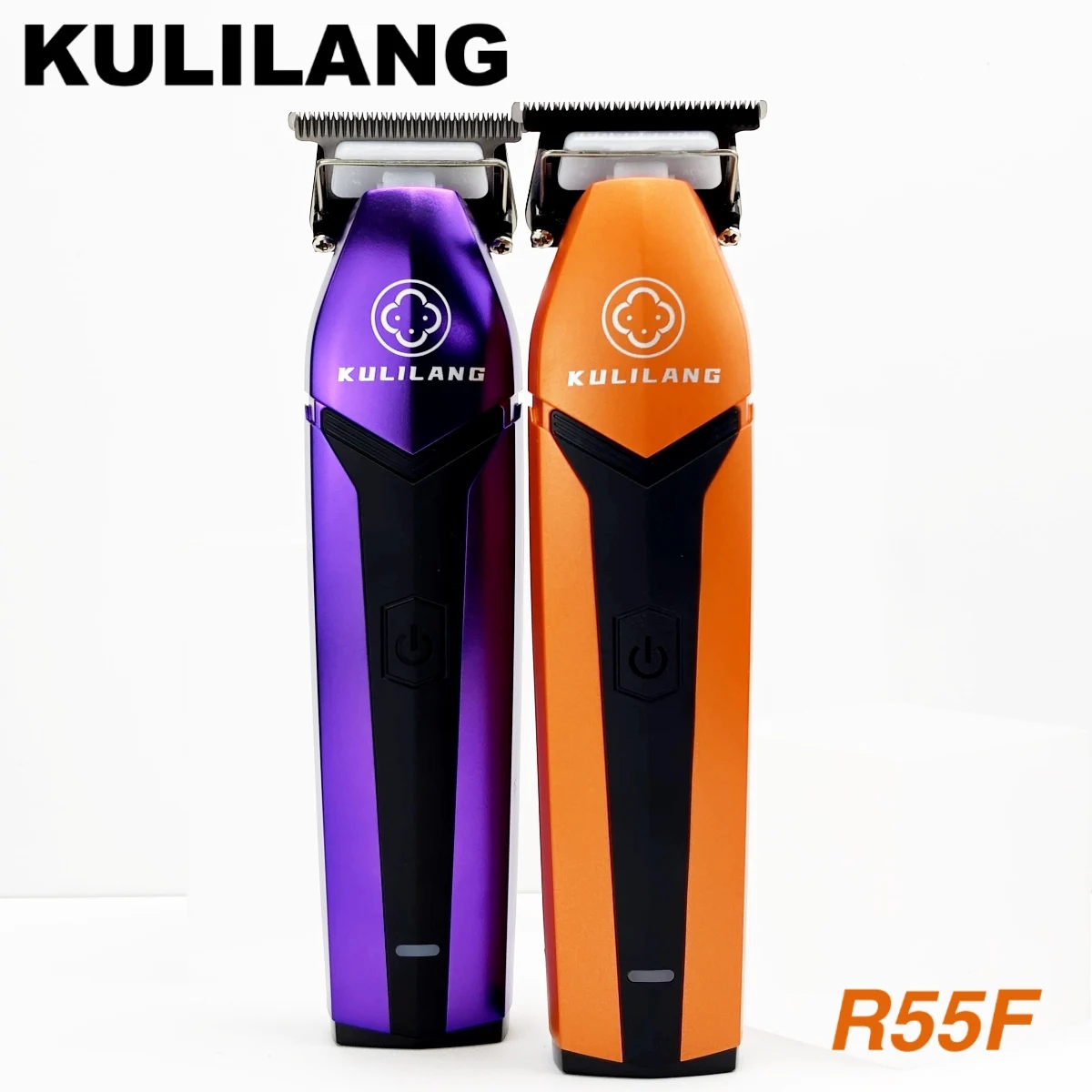 Professional Electric Trimmer KULILANG Orange R55F Trimmer Electric Cordless Hair Salon Low Noise Quality Men's Hair Clipper