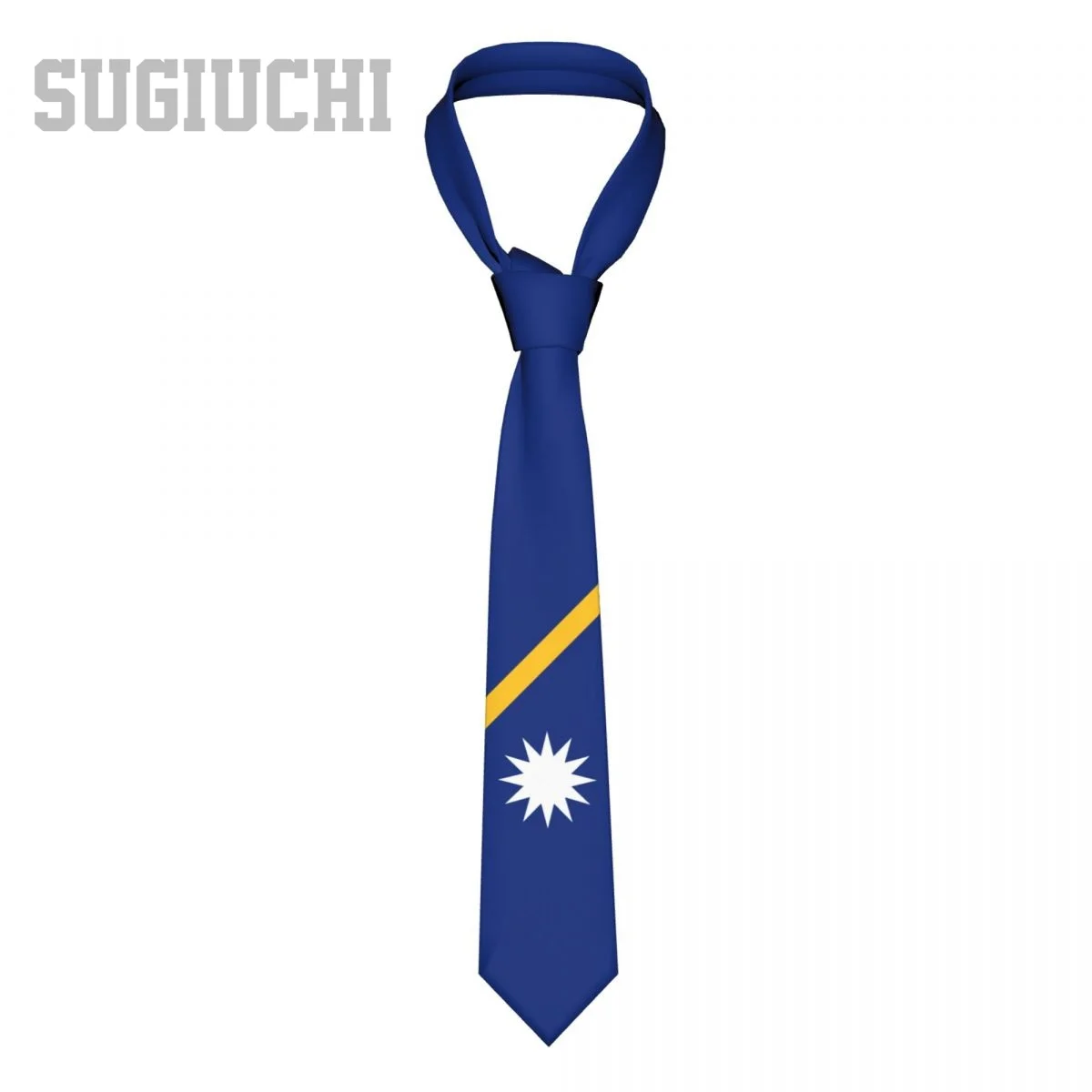 

Nauru Flag Emblem Men Women Neck Ties Casual Plaid Tie Suits Slim Wedding Party Business Necktie Gravatas