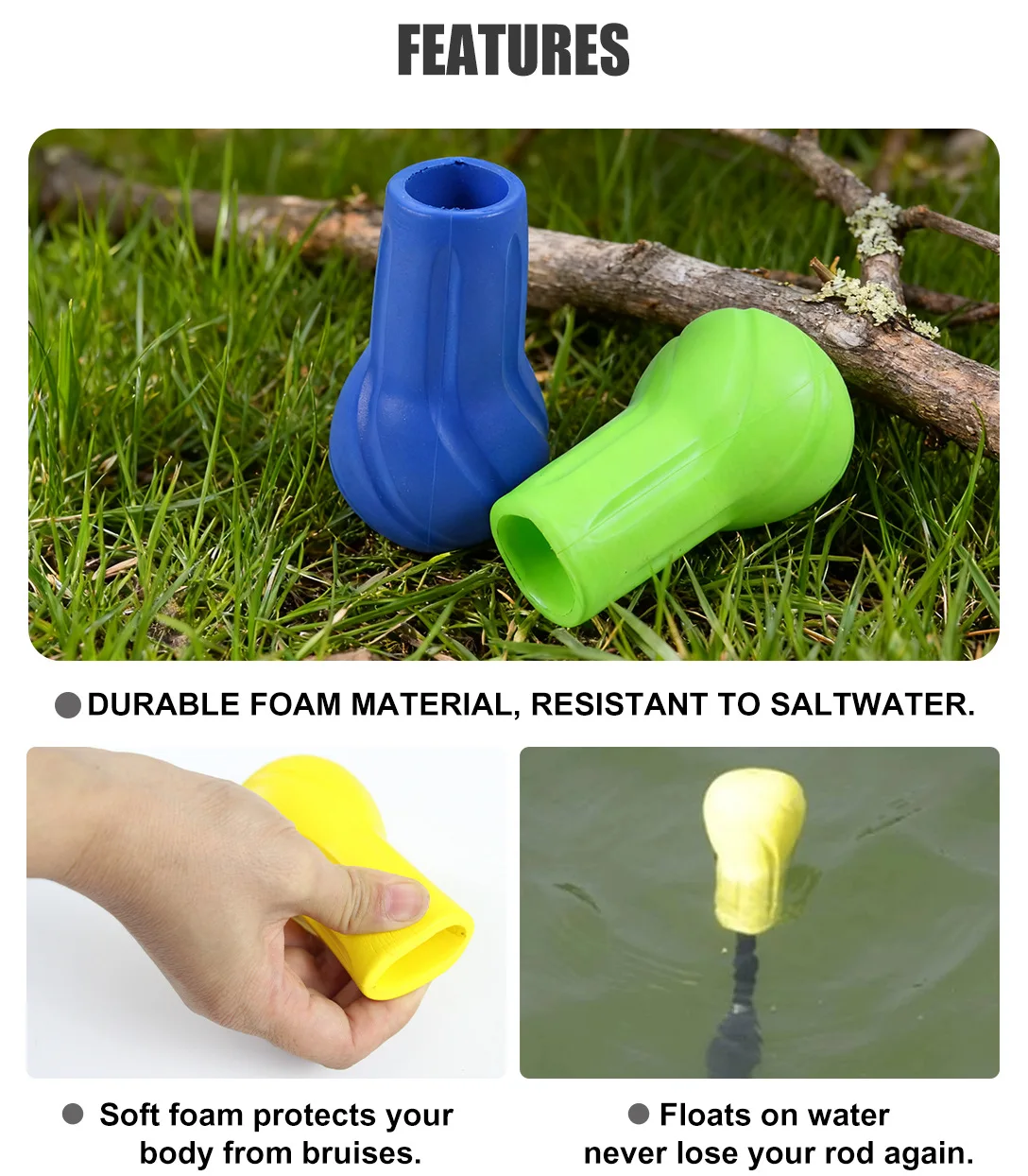 Fishing Gear Support Belt Durable PU Harness with Rod Holder and Butt Cap