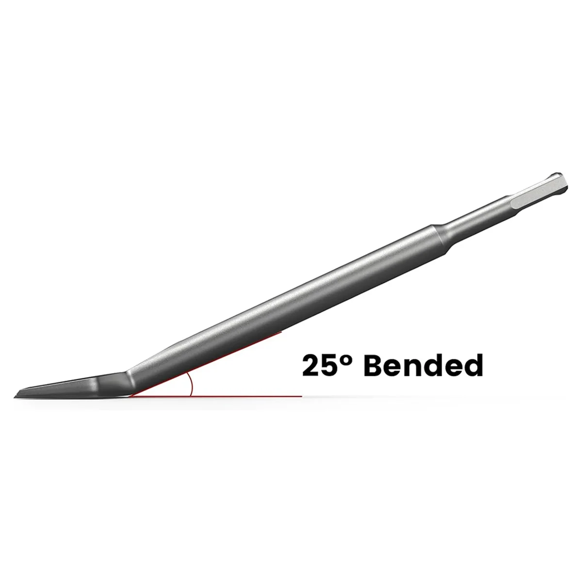 2PCS SDS Plus Chisel 3-Inch Wide & Cranked Angled Bent Tile Removal Chisel Tool, Compatible with SDS Plus (3x10 Inch)